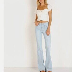 NWT Wrangler Seamed Flare Boot Cut High Rise Bold Boot Jean 12/31 X 32